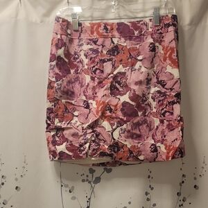 Floral Pink and Purple Women's Skirt